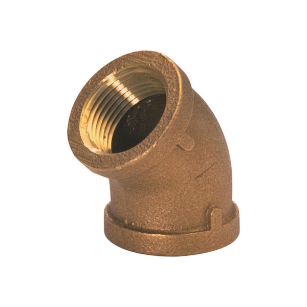 Jmf JMF Company 1/2 in. FPT X 1/2 in. D FPT Red Brass 45 Degree Elbow 4507125 - main